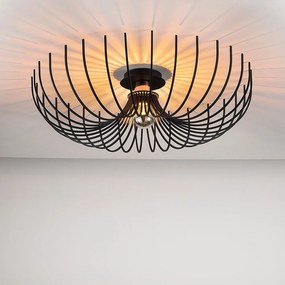 Черно таванно осветително тяло, ø 56 cm Aspendos - Opviq lights