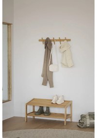 Стенна закачалка от дъбово дърво в естествен цвят Hillmond - Rowico