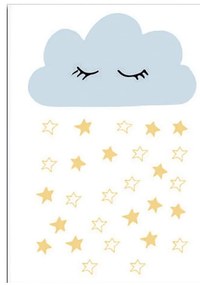 Детска картина 30x40 cm Cloud - Wallity