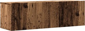 856018 vidaXL Стенни ТВ шкафове, старо дърво, 100x30x30 см, инженерно дърво