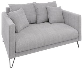 Светлосив шенилов диван 140 cm Freya – Ropez