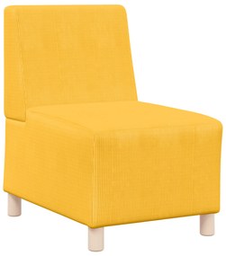 4108501 vidaXL Диван стол Светло жълто 55 x 74 x 82 см Кадифе