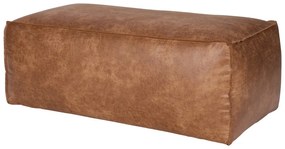 Табуретка от изкуствена кожа в цвят кафяв коняк Rodeo – WOOOD