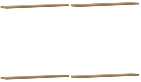 856298 vidaXL Стенни рафтове 4 бр дъб артизан 60x20x1,5 см инженерно дърво