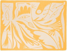 Жълто одеяло 165x200 cm Lino – noo.ma