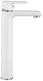 Смесител за мивка  REA Bloom White Chrom high