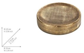 Керамична сапунерка в златист цвят Badi - Wenko