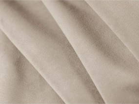 Бежово двойно легло 160x200 cm тапицирано с място за съхранение с включена подматрачна рамка Mount – Micadoni