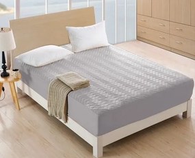 Ватиран протектор за матрак - сив Šírka: 180 cm | Dĺžka: 200 cm