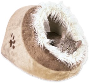 Бежово плюшено легло палатка за котка 35x26 cm Trixie Minou – Plaček Pet Products