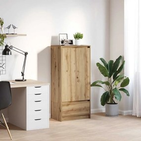 861651 vidaXL Шкаф с чекмеджета, дъб артизан 55,5x34x119,5 см инженерно дърво