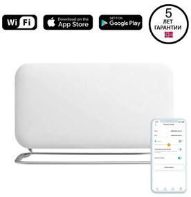 Конвектор за под Mill CO1200WIFI3, 1200W, 18 м2, Wi-Fi + App, Темп калибрация, Отворен прозорец, Детска защита, Защита при преобръщане, Бял