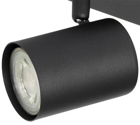 Модерна таванна лампа черна 3-лампи регулируема правоъгълна - Jeana