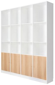 Бял шкаф за книги от дъб 176x199 cm Mistral - Hammel Furniture