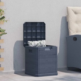 45684 vidaXL Градинска кутия за съхранение, 90 л, антрацит