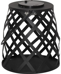 Черен LED фенер, височина 20 cm Calabria - Star Trading