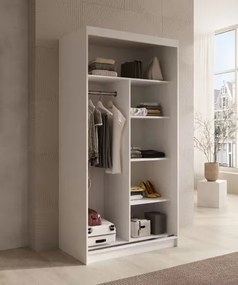 Гардероб Wardis 100 плъзгащ се-Leuko