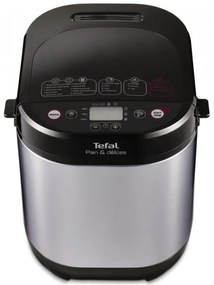 Хлебопекарна Tefal Pain & Delices PF240E38, 700 W, 1000/750/500 гр., 3 степени на изпичане, 20 програми, Черен/инокс