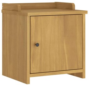 4010449 vidaXL L Пейка за антре SANDNES 45x40x50 cm масивна дървесина бор