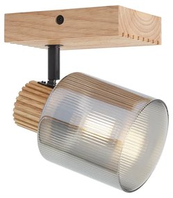 Модерен спот дърво с опушено стъкло, въртящ се и накланящ се - Gracy