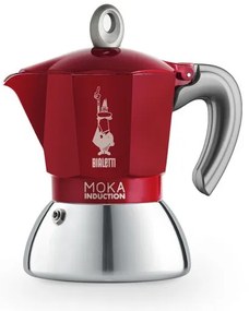 Bialetti - Кафеварка Moka Induction за 2 кафета, червена