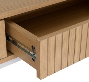 Конзолна маса от декор от дъб в естествен цвят 30x100 cm Mid-Lines – Casa Selección