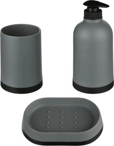 Комплект аксесоари за баня 5five, 3 Части - Бял