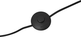 Подова лампа сива с бежов абажур и бял интериор 45 см - Classico