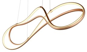 LED висяща лампа с метален абажур в златисто Nala - Trio Select