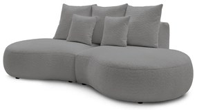 Светлосив диван от плат букле 260 cm Saint-Germain - Bobochic Paris