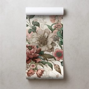 Тапет – Винтидж пастелни цветя