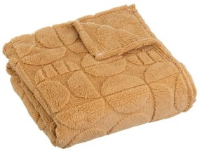 Жълто одеяло от микроплюш 130x160 cm Mid Century – Casa Selección