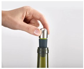 Комплект от 2 черни тапи за вино BarWise - Joseph Joseph