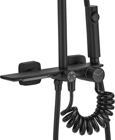 Комплект за душ REA HELIX Black