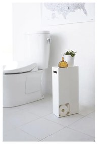 Бял диспенсър за тоалетна хартия Rin Stocker Tower - YAMAZAKI