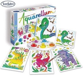 Sentosphere - Комплект за оцветяване с акварелни бои Динозаври 6511