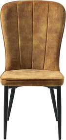 Жълт трапезен стол Hudson - Unique Furniture