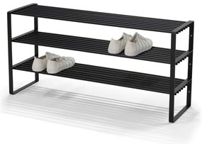 Черна метална стойка за обувки 100x48,5x29 cm Rex – Spinder Design