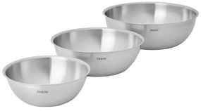 Комплект купи 3 бр. от неръждаема стомана в сребрист цвят ø 25,5 cm Lucca 3.0 – FABINI