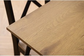 Трапезна маса с дъбов плот 80x120 cm Peru – Actona