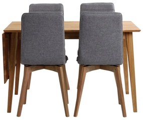 Естествена сгъваема маса за хранене от дъб , 120 x 80 cm Filippa - Rowico