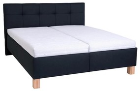 Тапицирано легло с място за съхранение без матрак MARIA 160x200 см антрацит