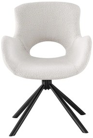 Бели тапицирани трапезни столове в комплект с подлакътници 2 бр. Amorim – House Nordic