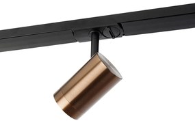 Модерна 1-фазна релсова система с 4 Wifi GU10 тъмно бронз - Jeana