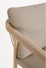 Градински стол метален в естествен цвят Kalimera – Bizzotto