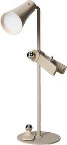 Бежова LED настолна лампа (височина 47,5 cm) 4in1 – Brandani