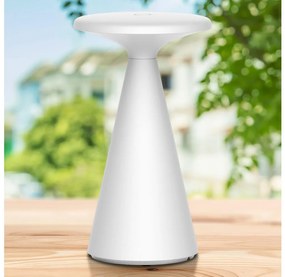 LED настолна лампа PAROS, димируема, 1,8W, 5V USB, 1800 mAh, IP44, бяла