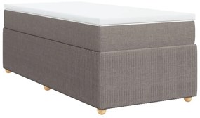 3285529 vidaXL Боксспринг легло с матрак, таупе, 80x200 см, плат