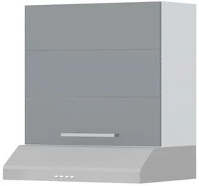 Висящ шкаф Hudson A7-60-1K за кухненски аспиратор-White - Gray