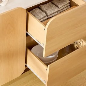 Скрин atmosphera Homelya, 2 врати, 2 чекмеджета, 160 cm, Хевея
